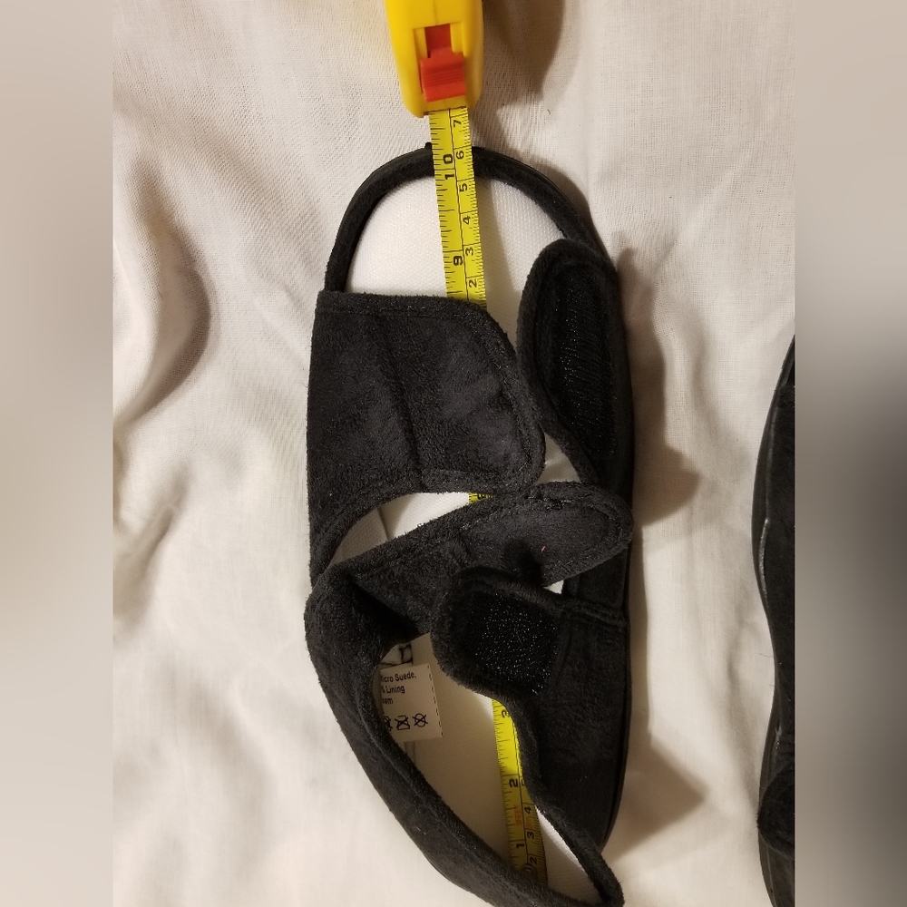 Adjustable memory foam slippers surgical medical comfort - Picture 6 of 7